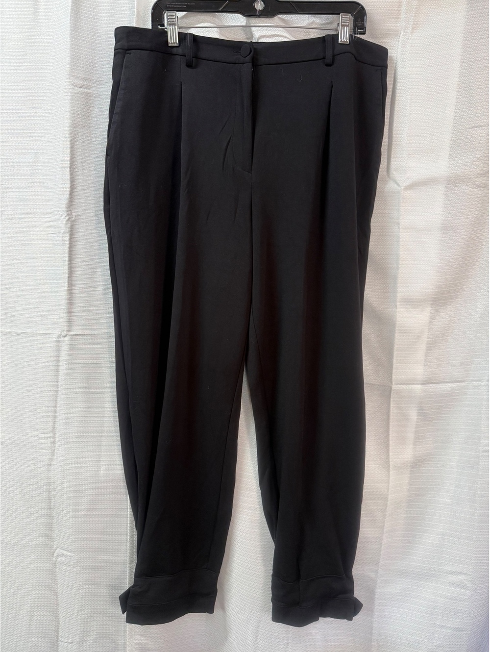 Worthington Women's Black Dress Pants Size 16 with Bow Detail